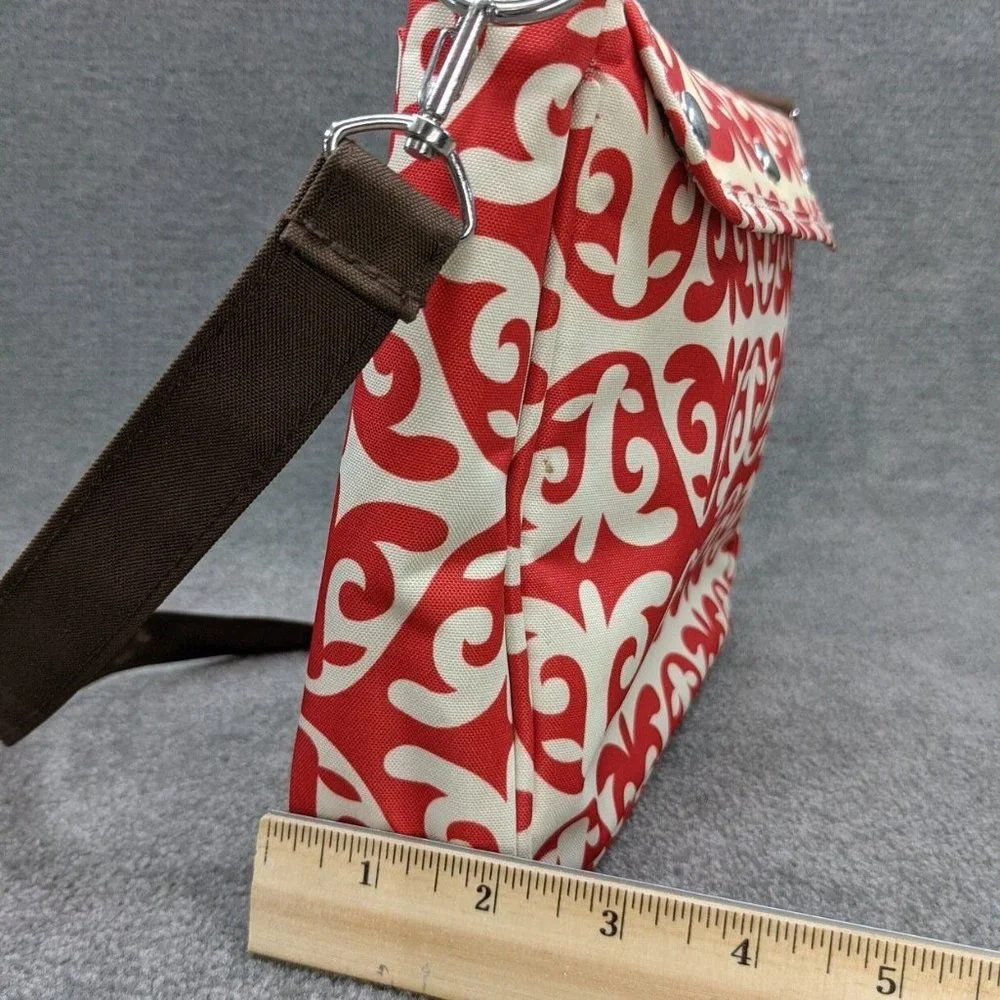 Infantino Savvy Bag Diaper Bag with Changing Pad Red Cream Printed